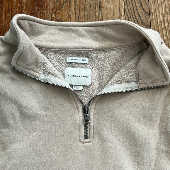 Cropped quarter-zip sweatshirt - Picture 4 of 4